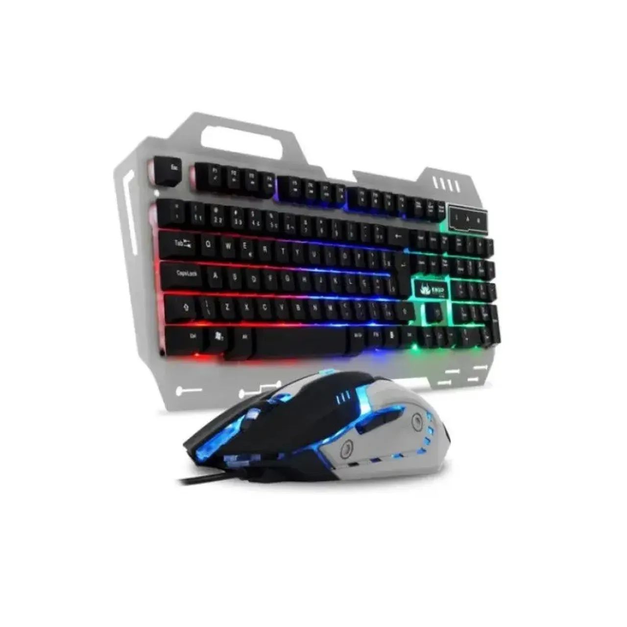 TECLADO E MOUSE USB GAMER COM FIO KP-2054 - Foto 3