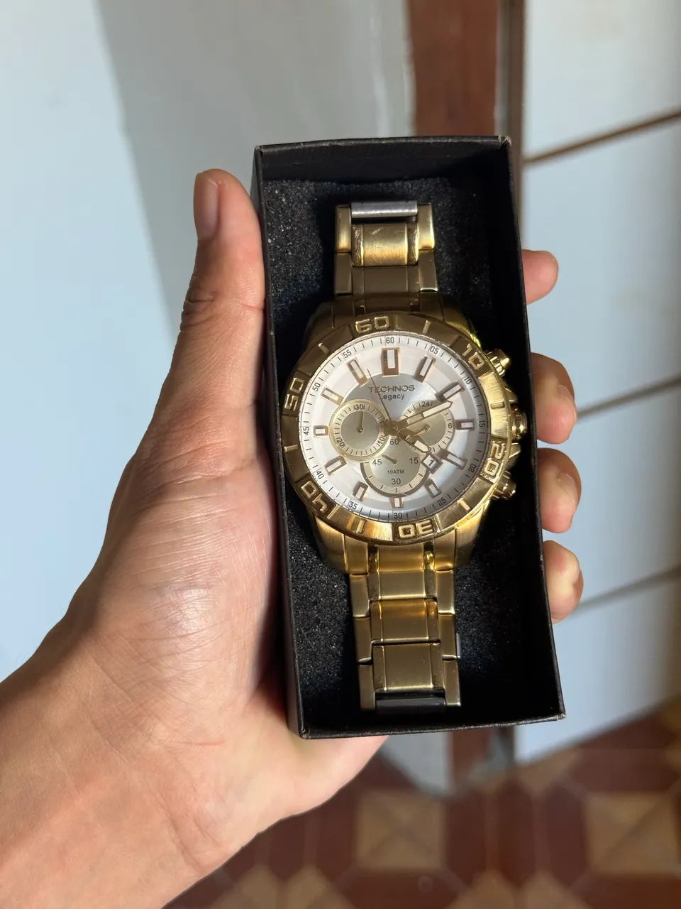 Relógio original Tecnos Legacy Dourado - Foto 2