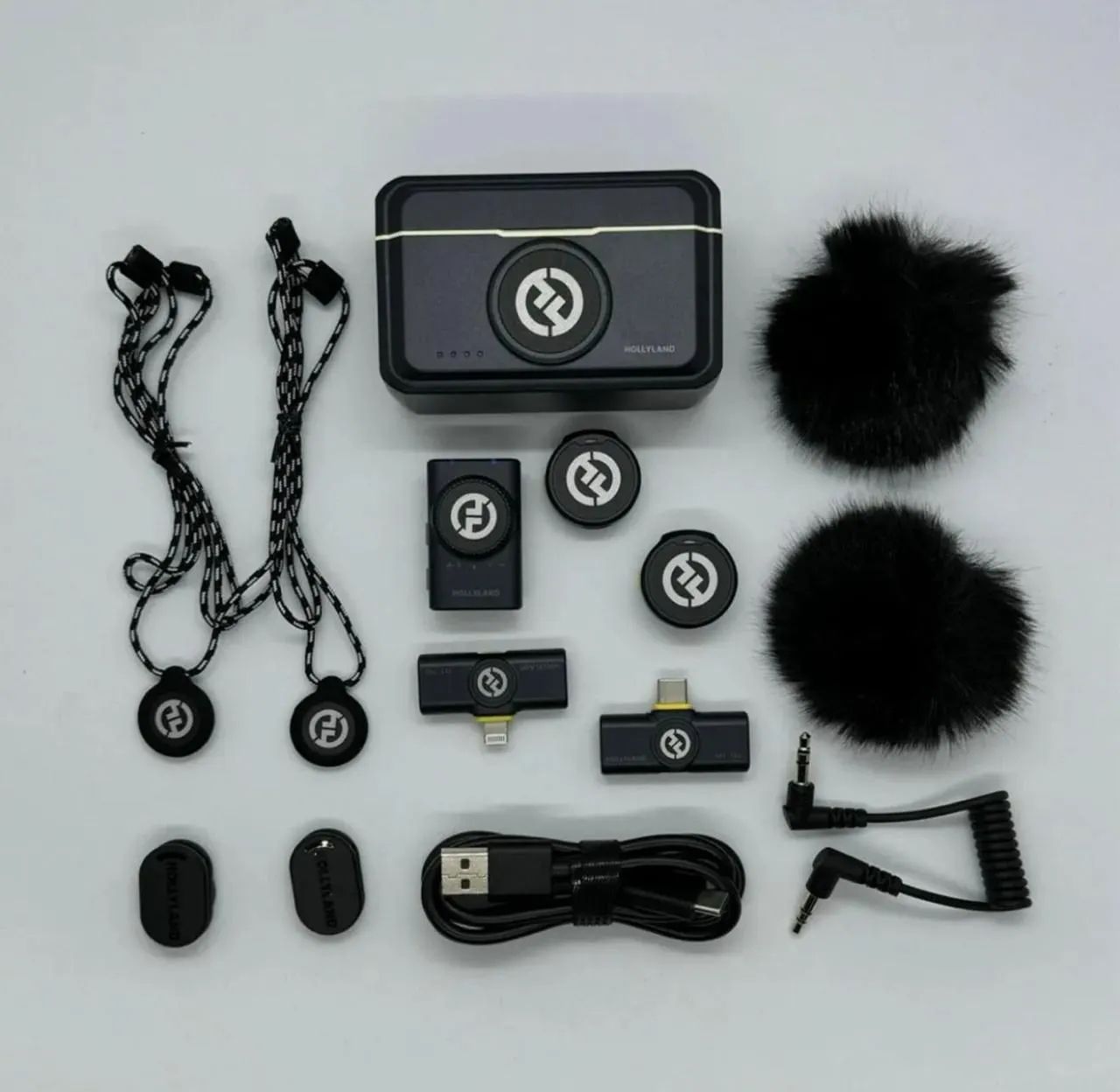 Microfone Hollyland Lark M2 Duo Combo Duplo Para 2 Pessoas. @importech_084 - Foto 4