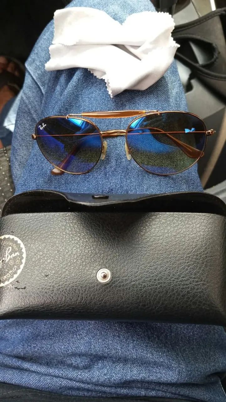 Óculos Rayban lente azul