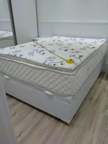 CAMA BAÚ CASAL OU VIÚVA COM COLCHÃO D33 - Foto 2