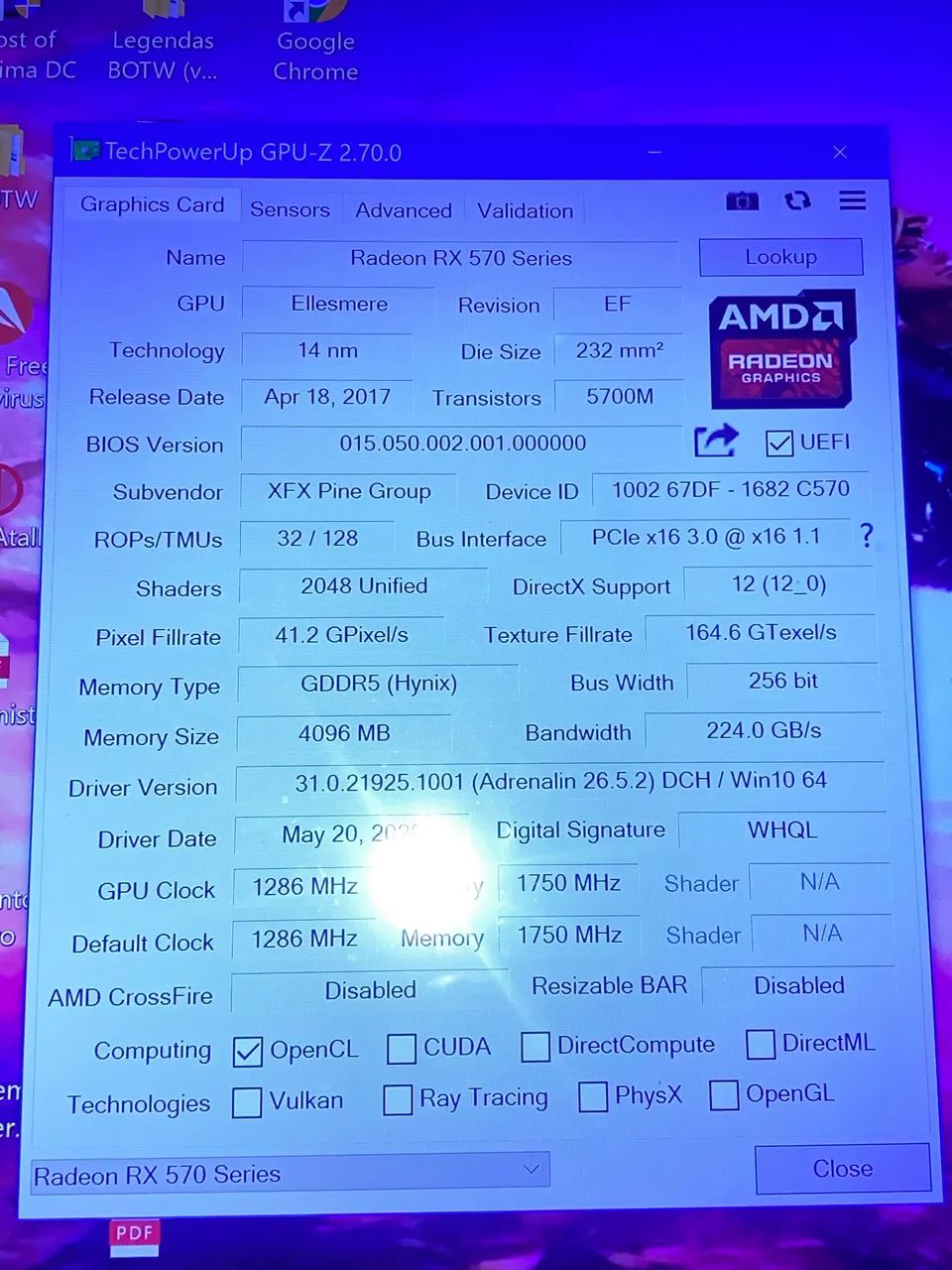 Rx 570  4gb R$500,00 - Foto 5