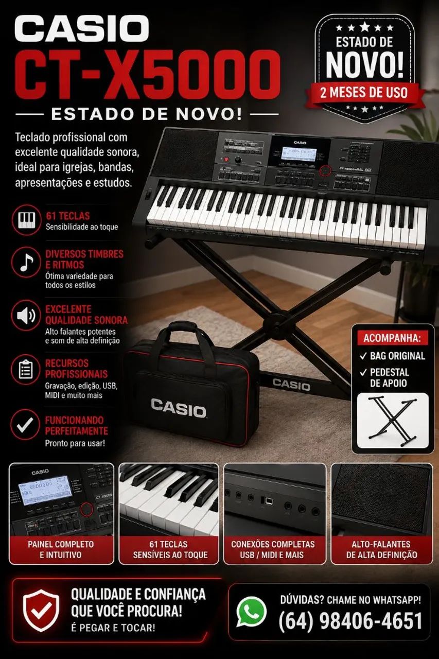 Teclado Casio ctx5000 