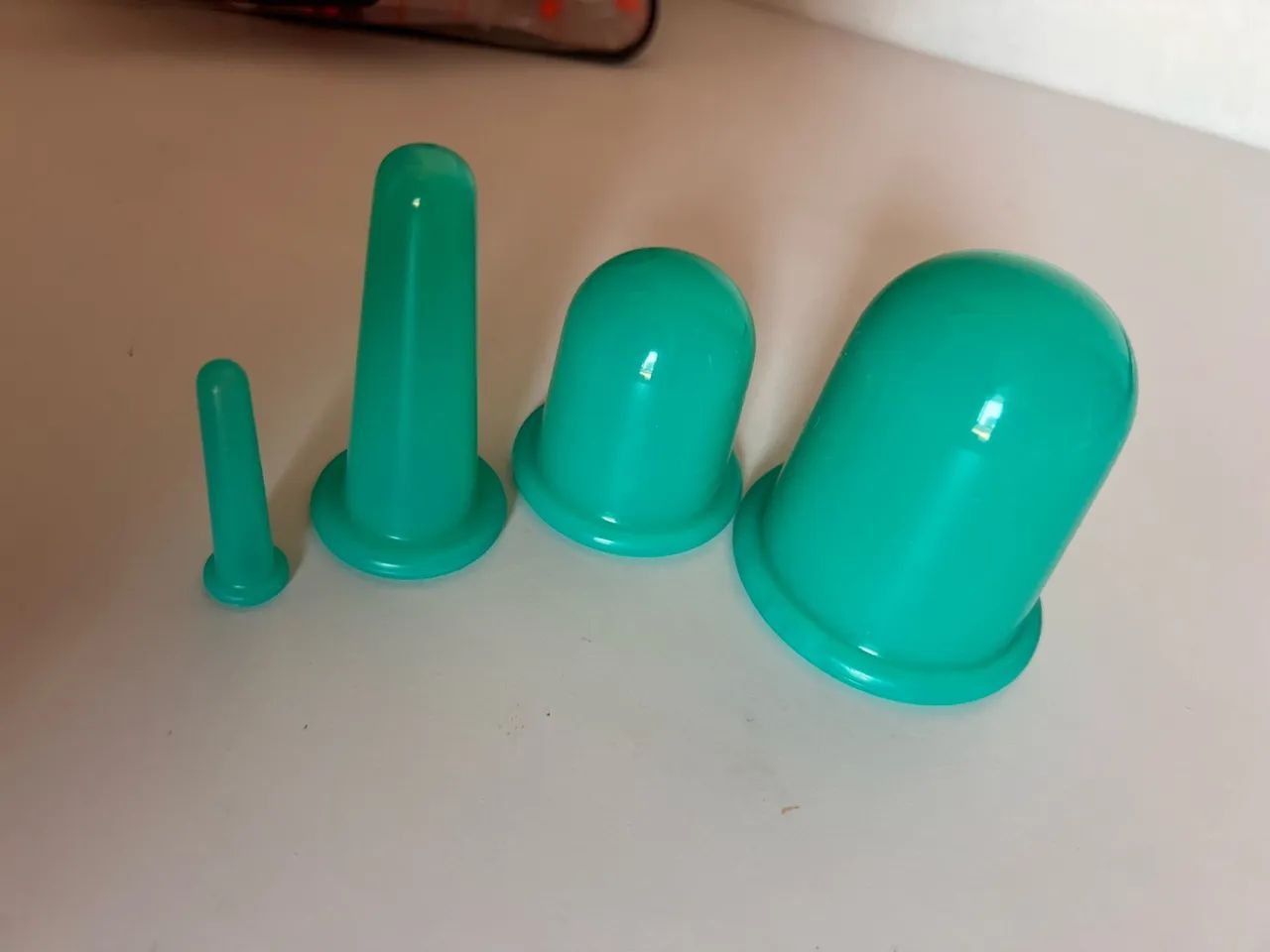 Kit ventosas com copo de silicone 4 unidades cor: verde - Foto 4