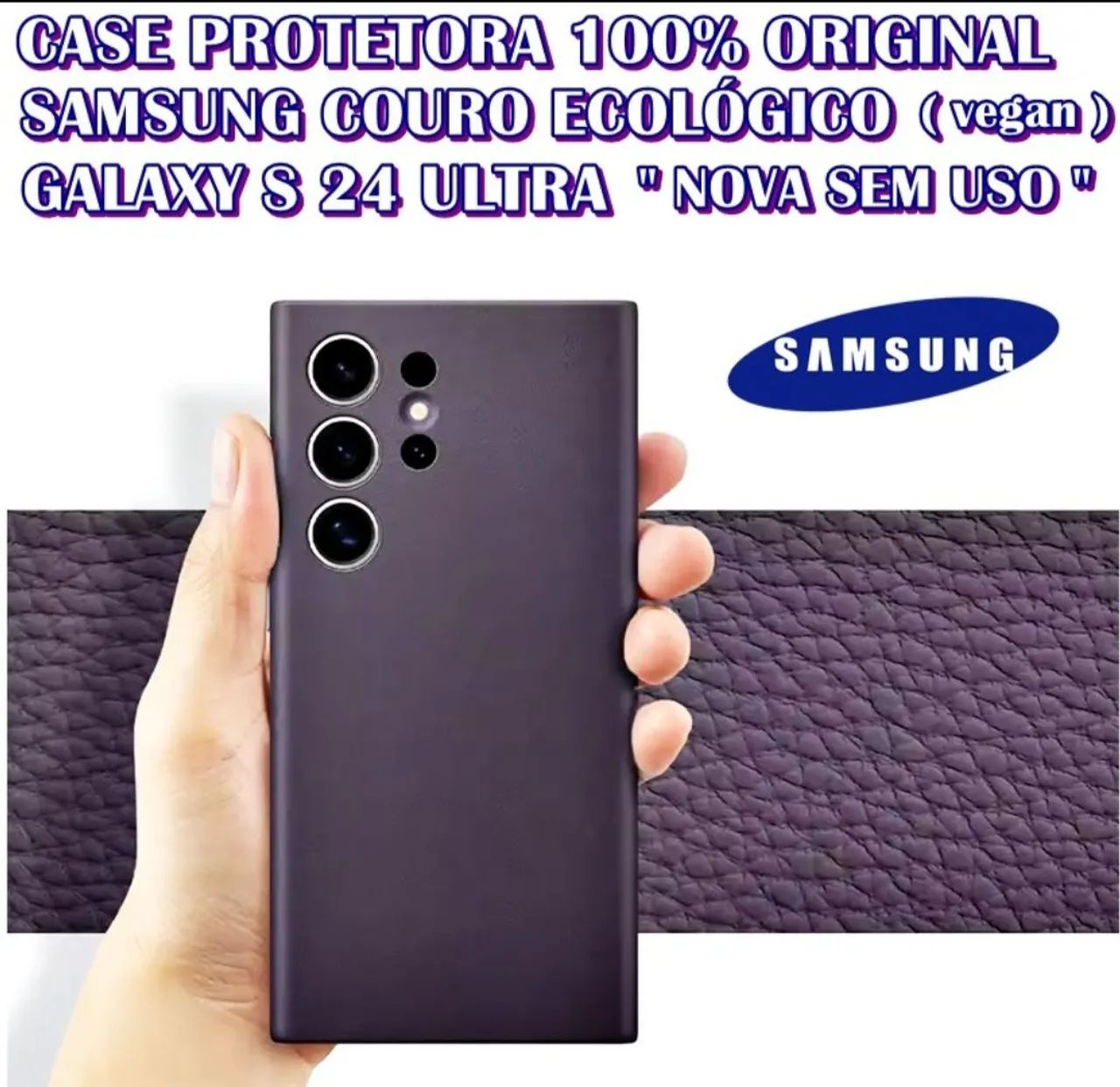 Case S24 ultra original samsung couro ecológico  - Foto 2
