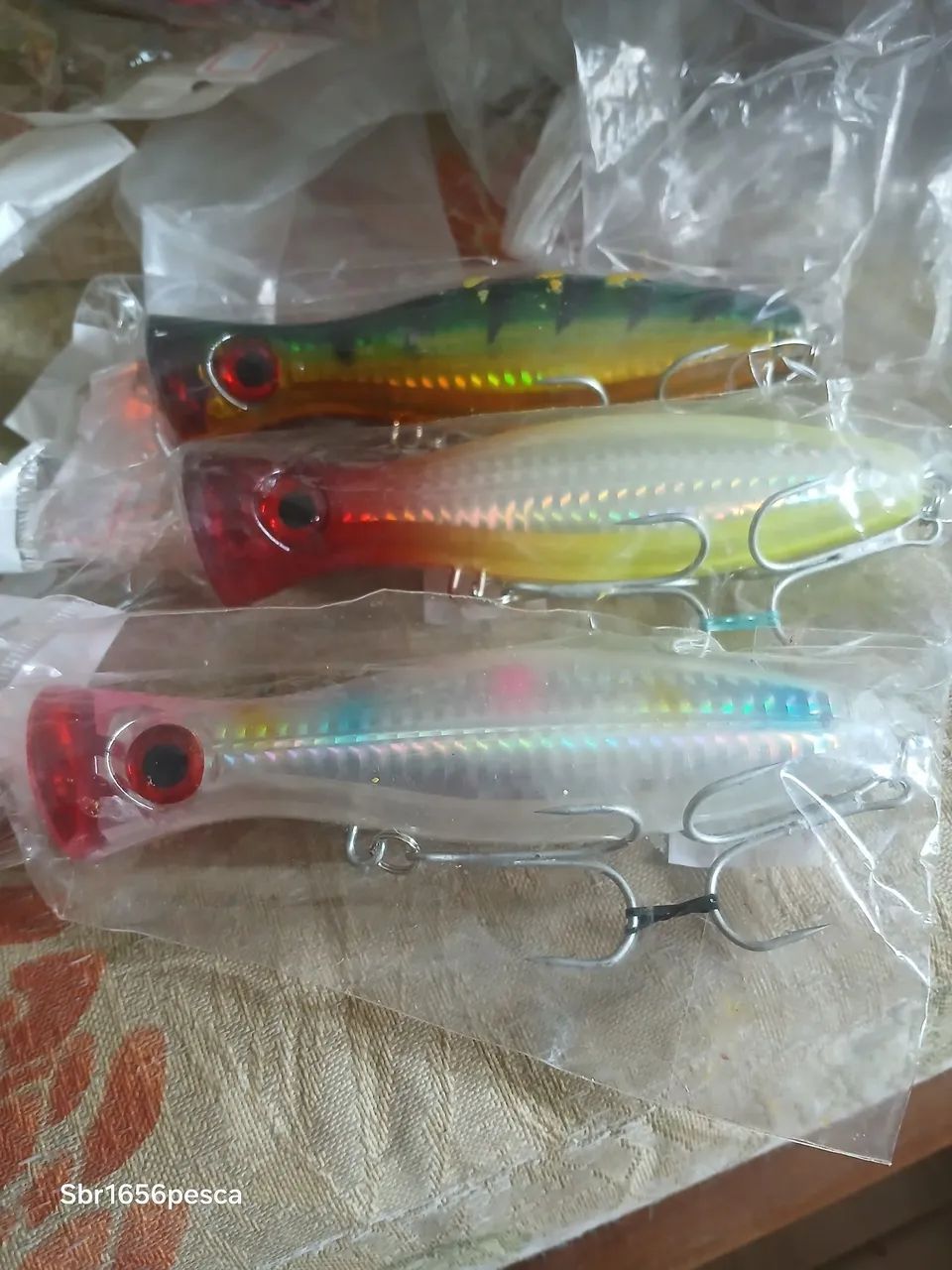 Isca de pesca artificial popper 120mm unitario