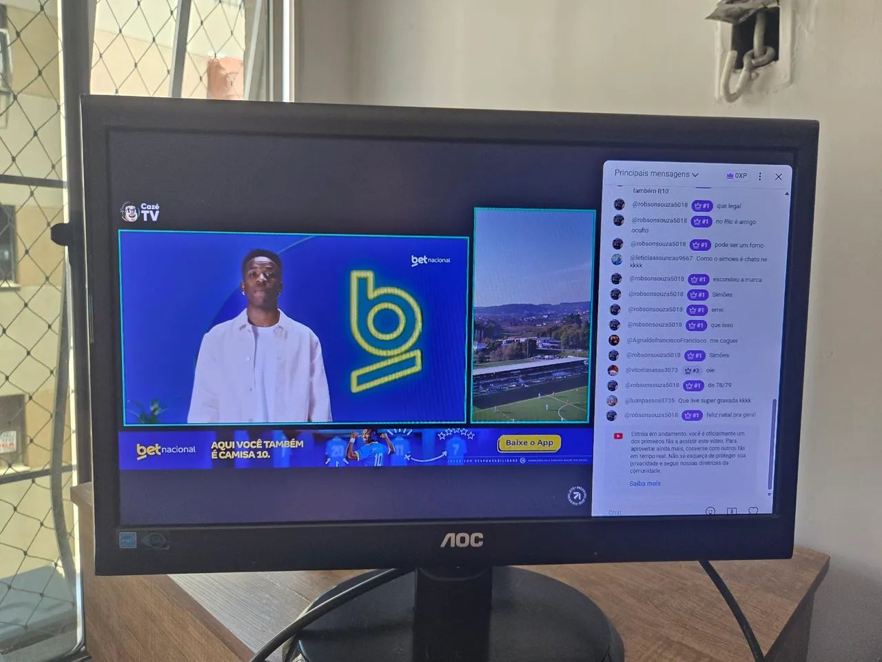 Monitor AOC 18,5" LED + itens  - Foto 3