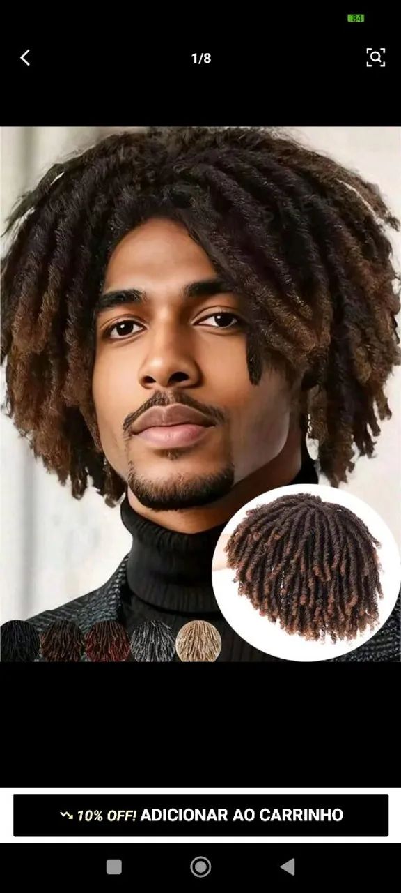 Toupee masculino dreadlock  - Foto 5