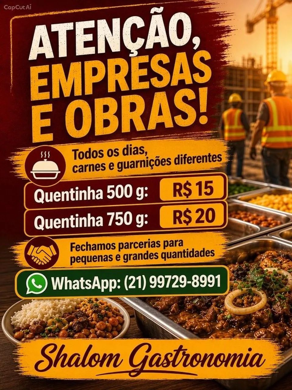 Quentinhas para empresas 