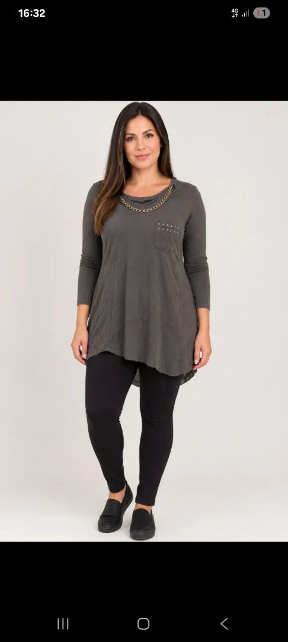 blusa estilosa de algodão 