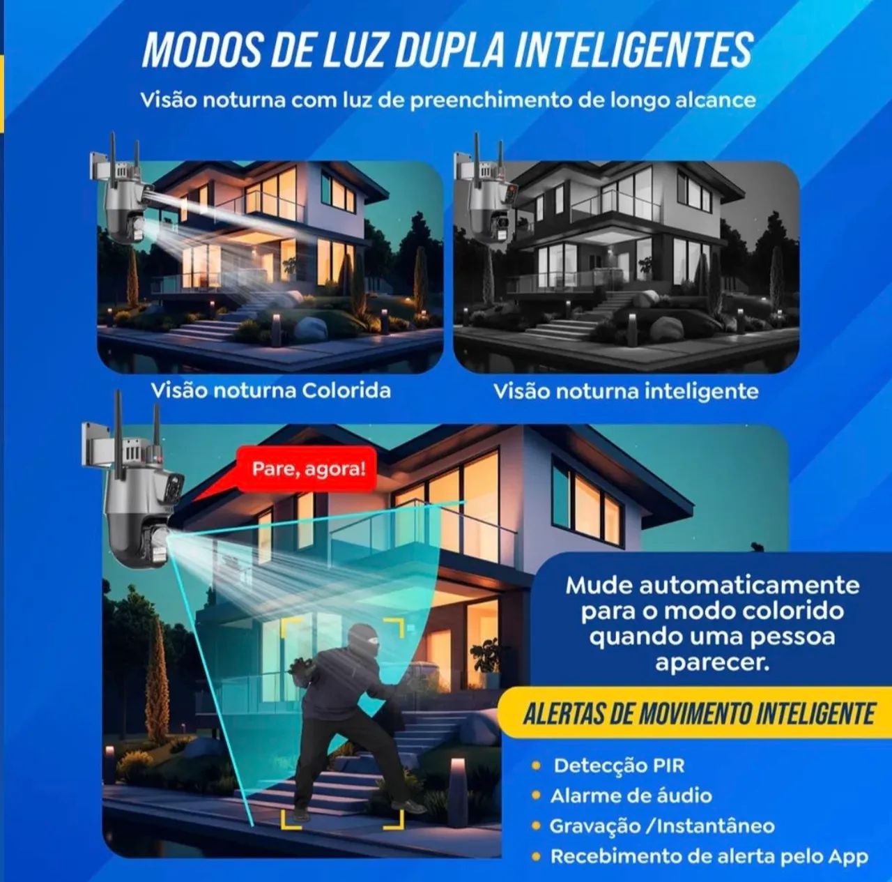 Câmera IP dual lente - Foto 2