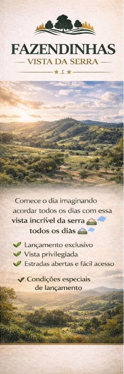 Terreno rural de 5 metros