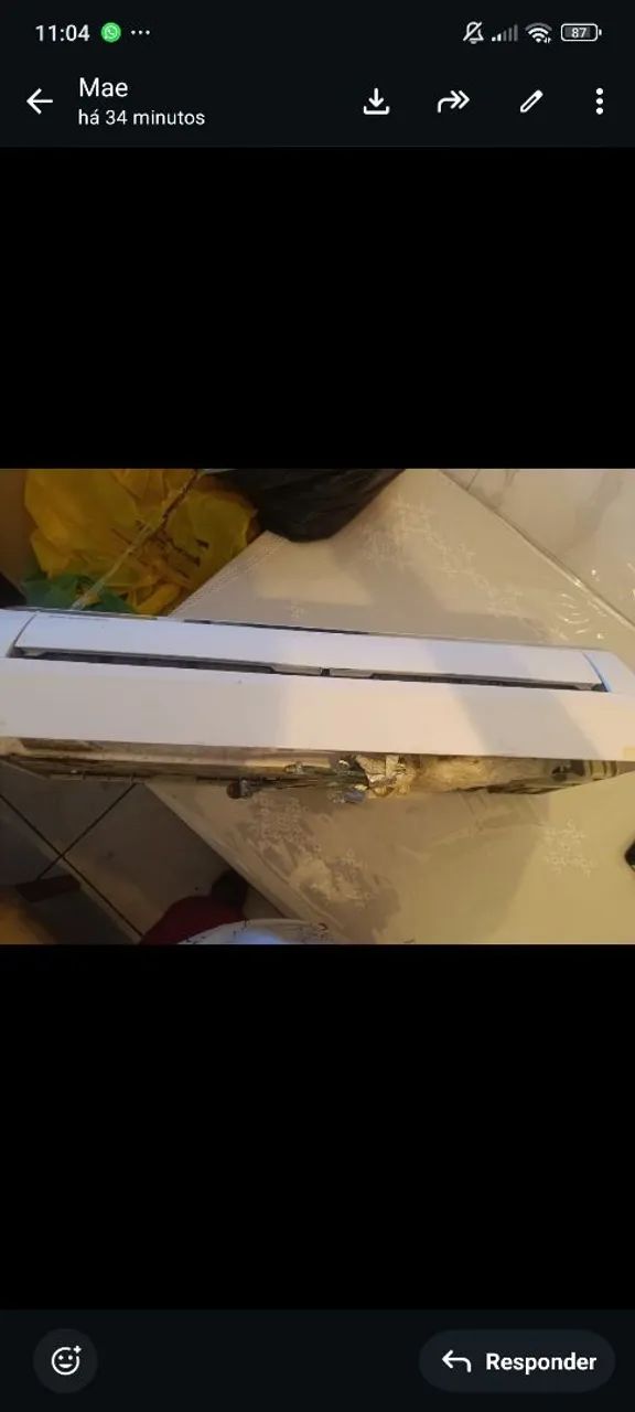 Ar condicionado da parte de dentro da casa 