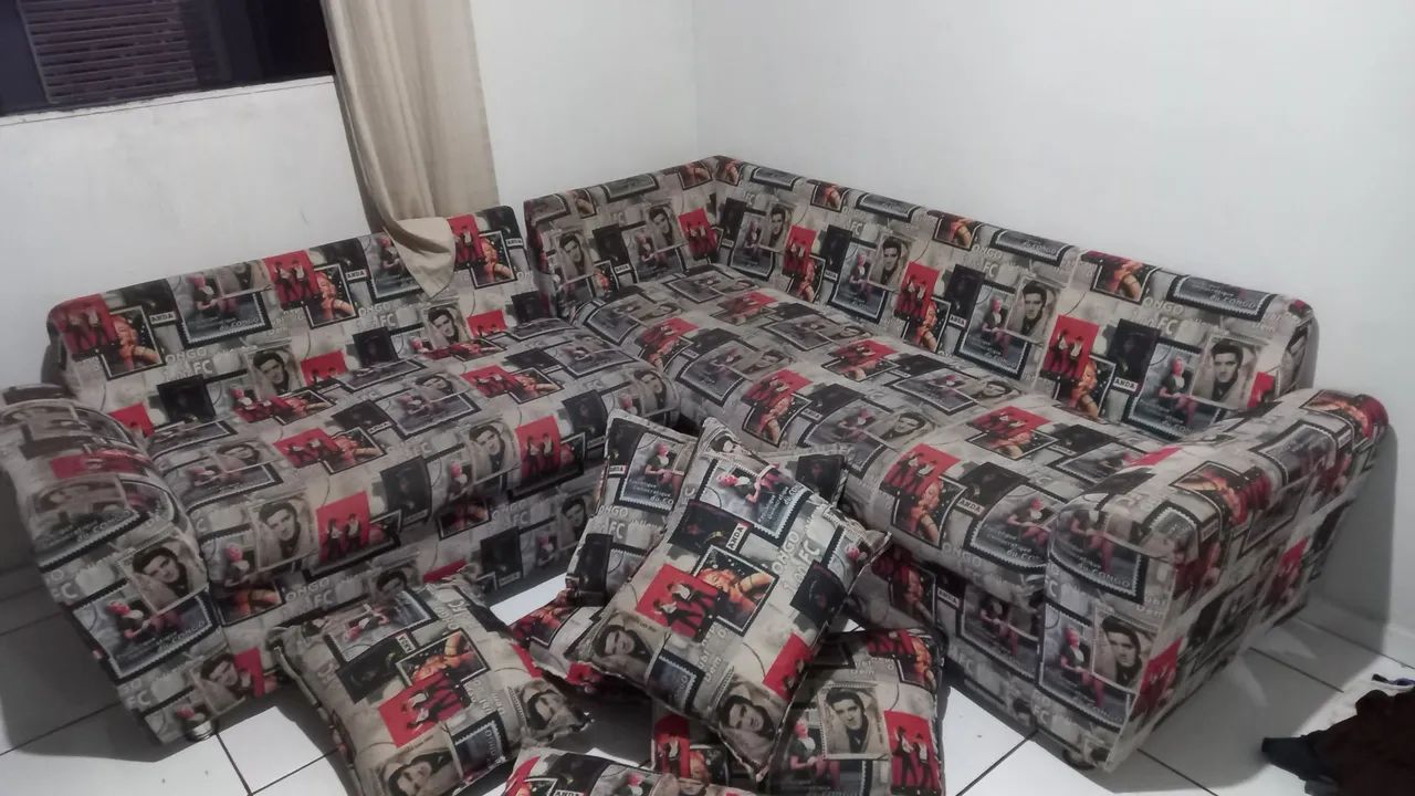 Sofá Retro Estampado 