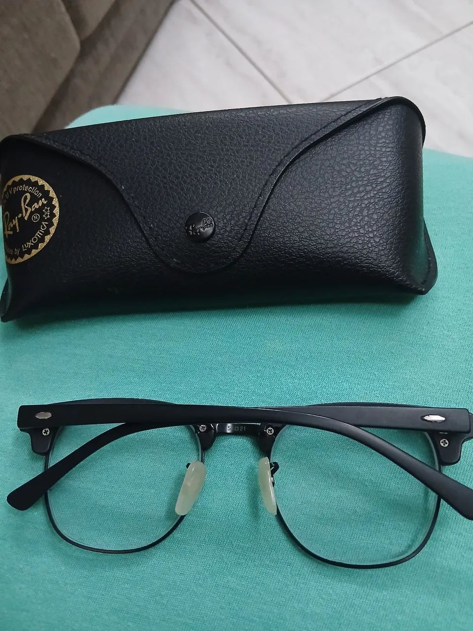 ÓCULOS RAY BAN CLUBMASTER RB3016 ORIGINAL COM CASE PRETA  - Foto 2
