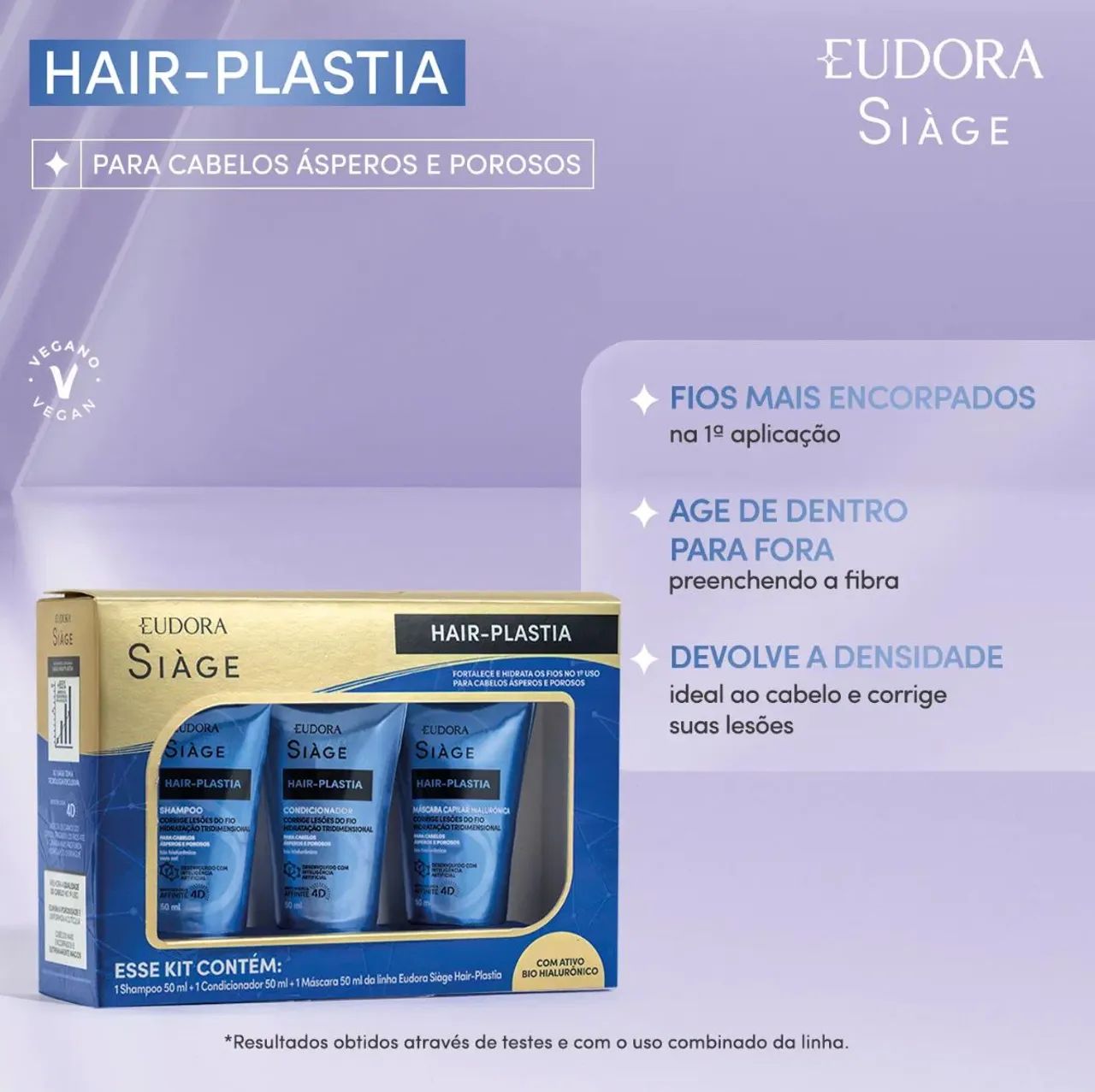 Kit Mini Eudora Siàge Hair-Plastia - Foto 2
