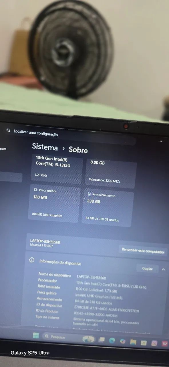 Notebook Lenovo i3 com 1 mês + nota fiscal - Foto 3