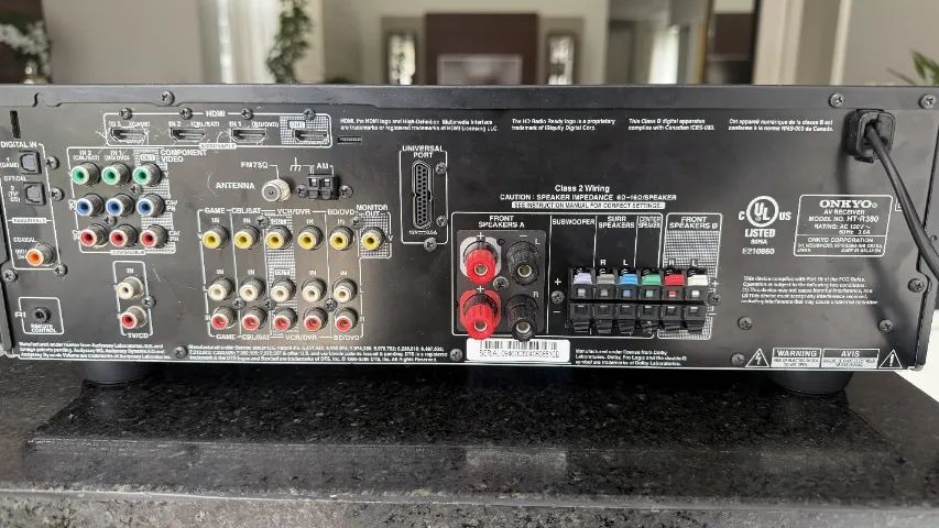 Receiver Onkyo HT-R380 com controle remoto - Foto 2
