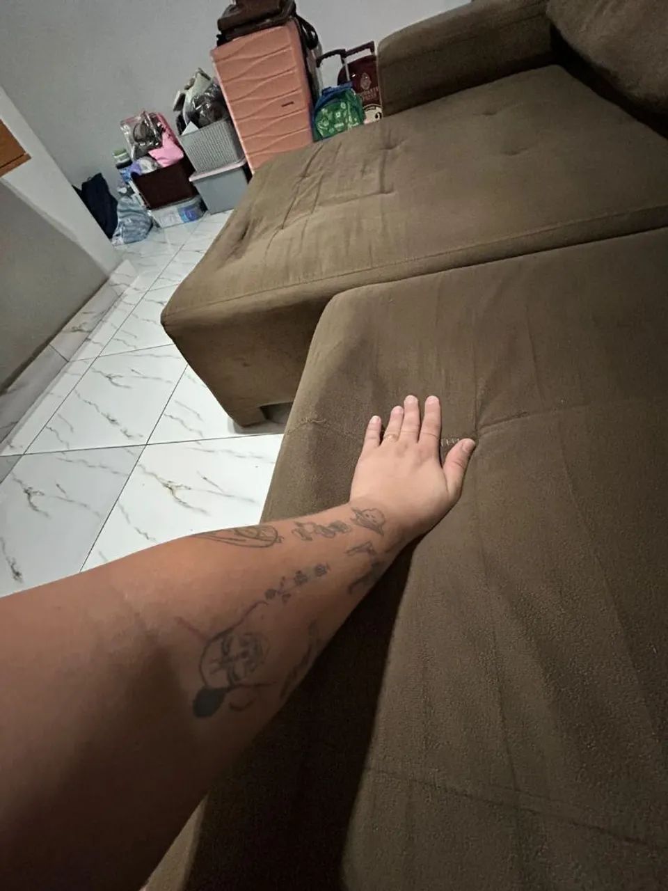 Sofá retrátil reclináveis 2,50. USADO! - Foto 4