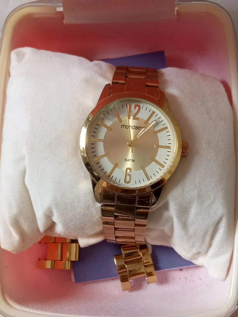 Relógio Mondaine Original Dourado  - Foto 5