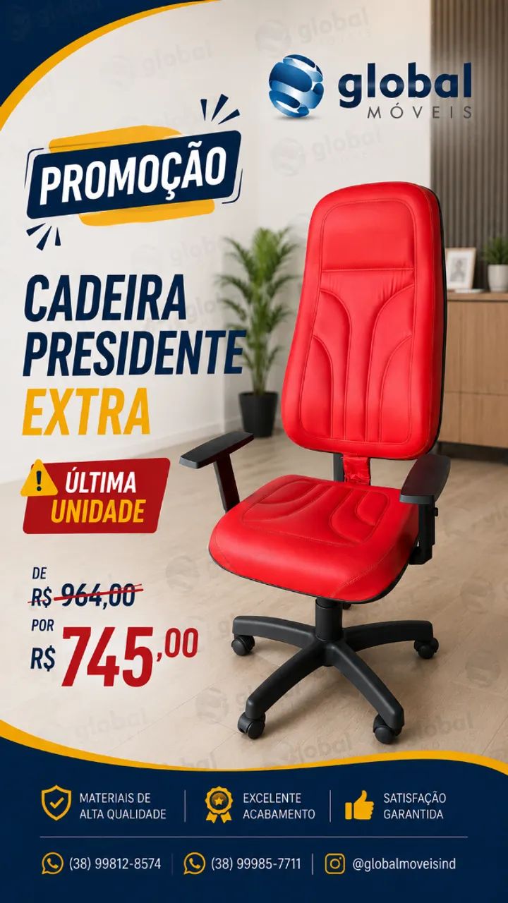 Cadeira presidente extra