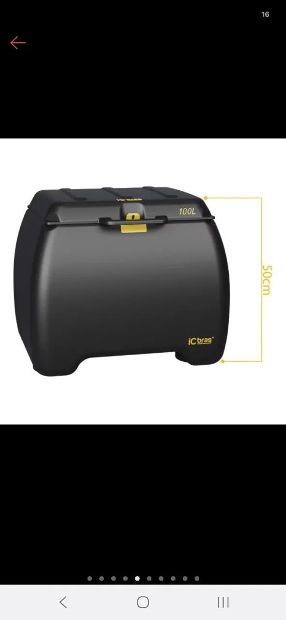Baú moto 100l icbras