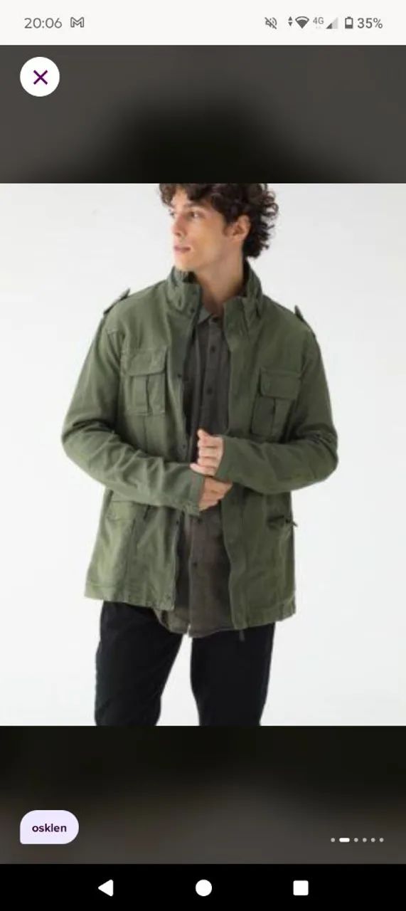 Jaqueta parka Osklen pocket - Foto 4