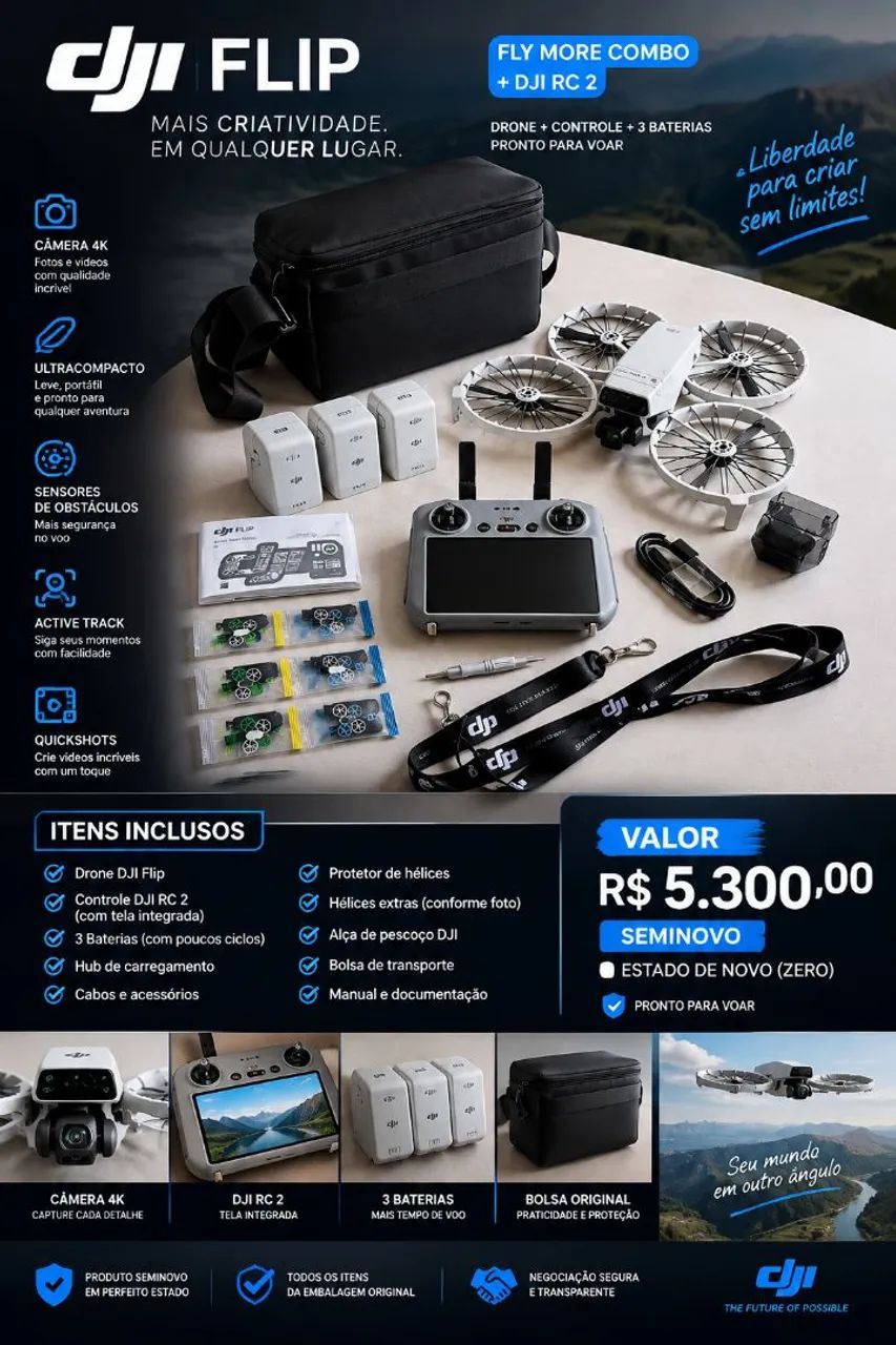 Vendo drone DJI FLIP - Foto 2