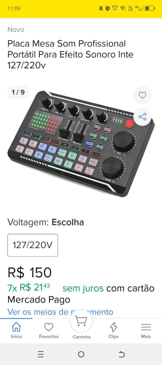 Mesa interface áudio  - Foto 5