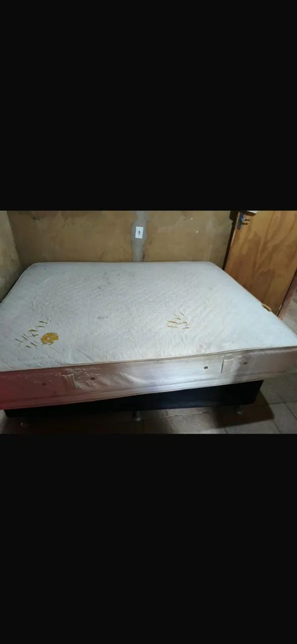 Cama box casal+ base box preta 400$ - Foto 3