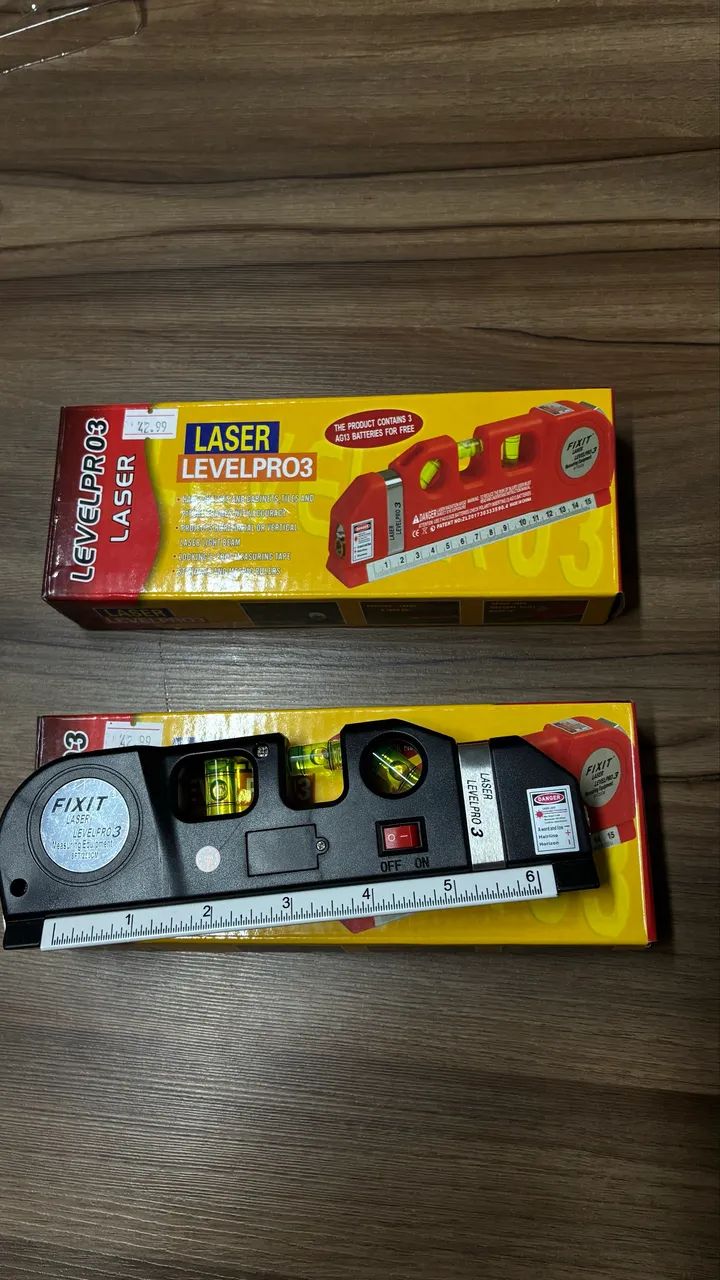 Nível a Laser FIXIT LevelPro3 com Trena 2,5m - 3 em 1 - Foto 2