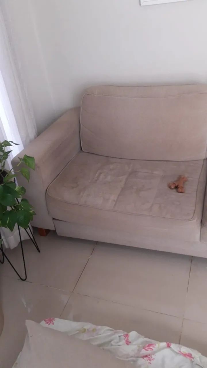 Sofá Homedock 2,20 m | Linho Cinza - Foto 2