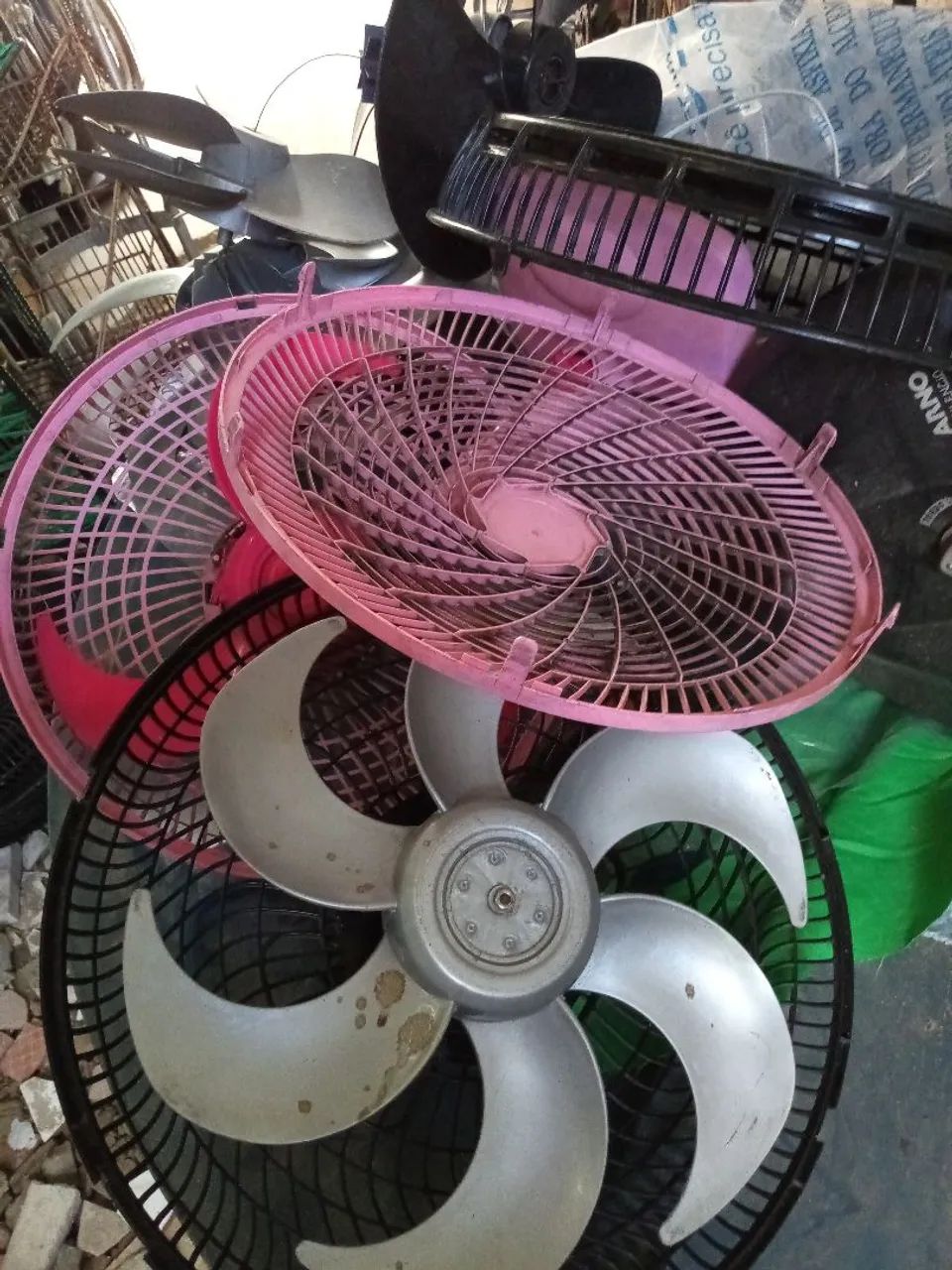 Ventiladores e elices usadas 