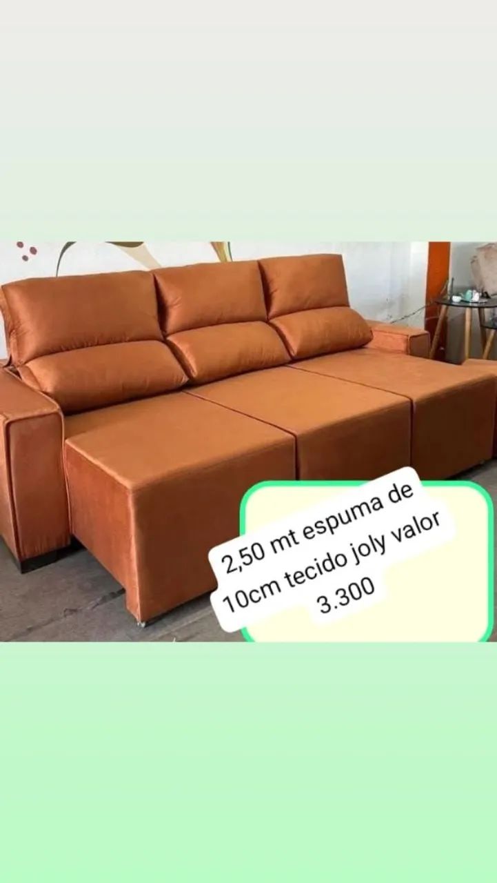 Sofá retratil e reclinável 