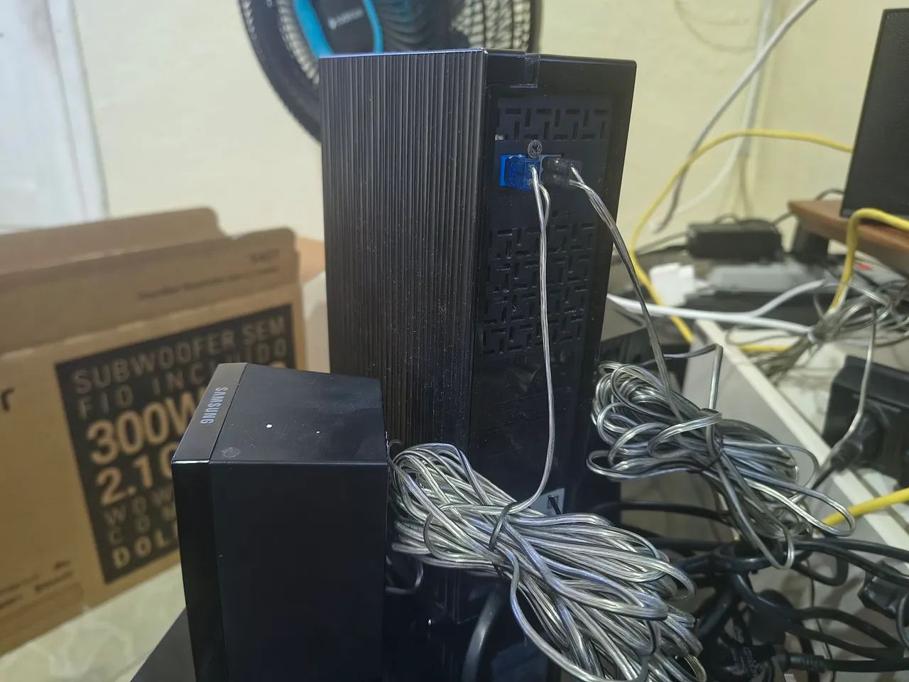 Home teather Samsung, blu-ray,1000w, caixas sem fio - Foto 5