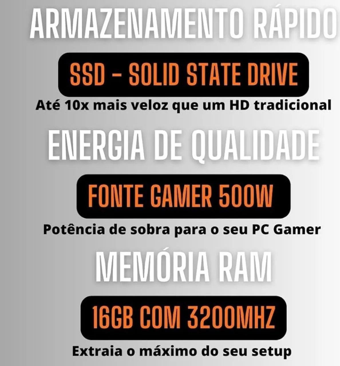 PC GAMER COMPLETO AMD RYZEN 5 5600G - Foto 3