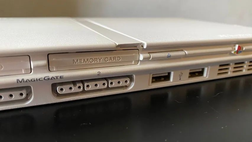 PlayStation 2 Slim Branco - Ceramic White Desb. Leitor Funcionando! - Foto 6