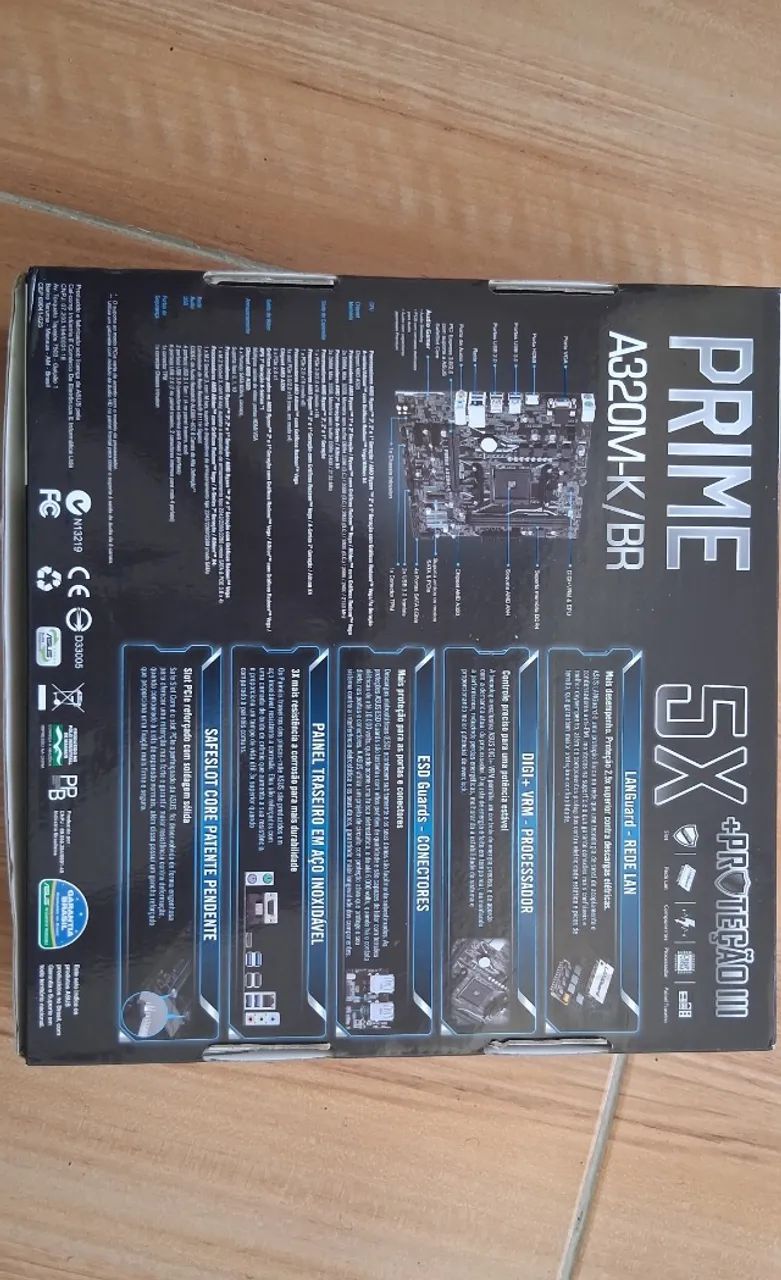 Placa Mae Asus Prime A320M-K/BR DDR4 Socket AM4 Chipset AMD A320 - Foto 5