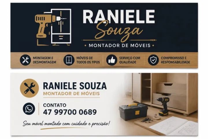 Montagem e desmontagem de móveis novos e usados