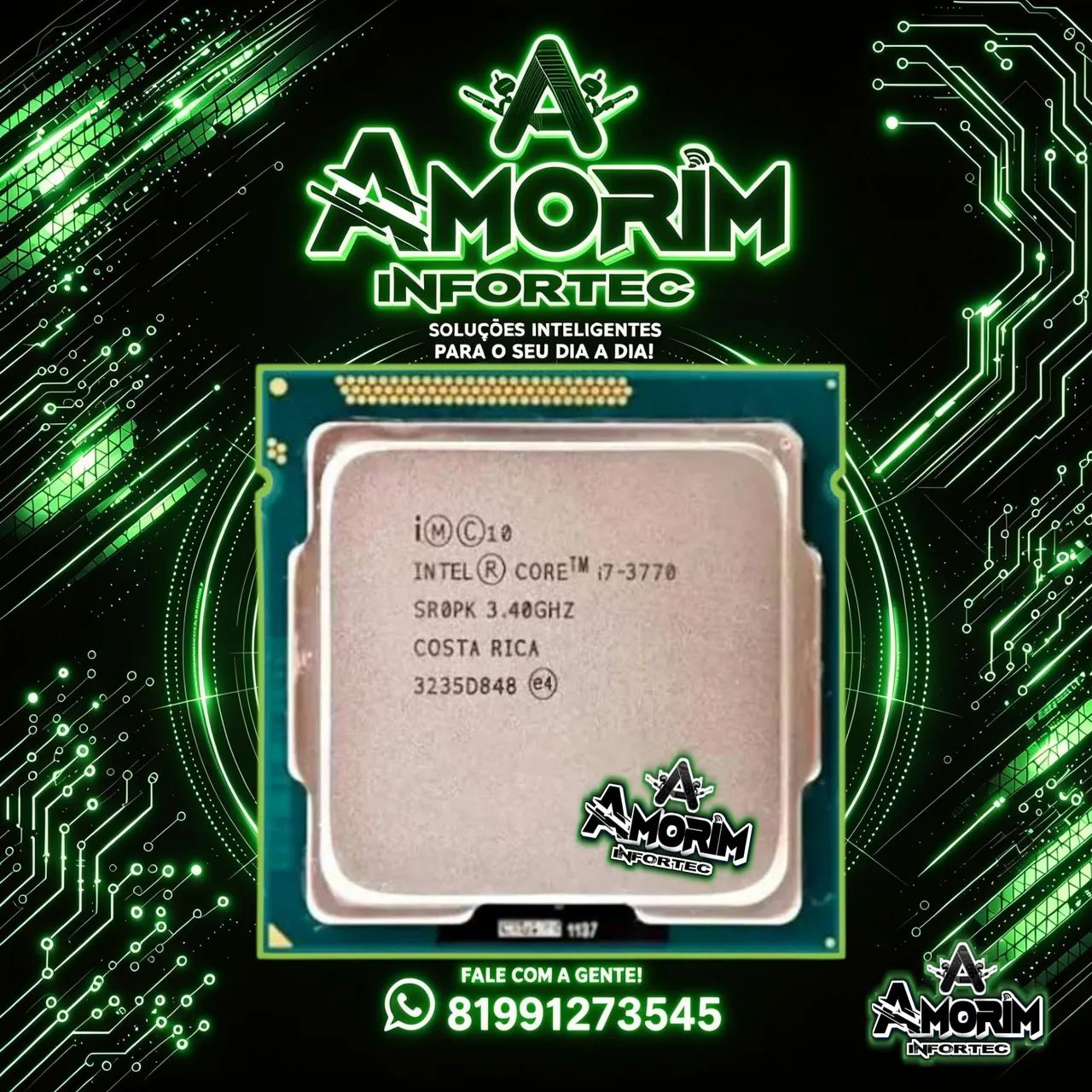 PROCESSADOR i7 - 3770 3.40MHz