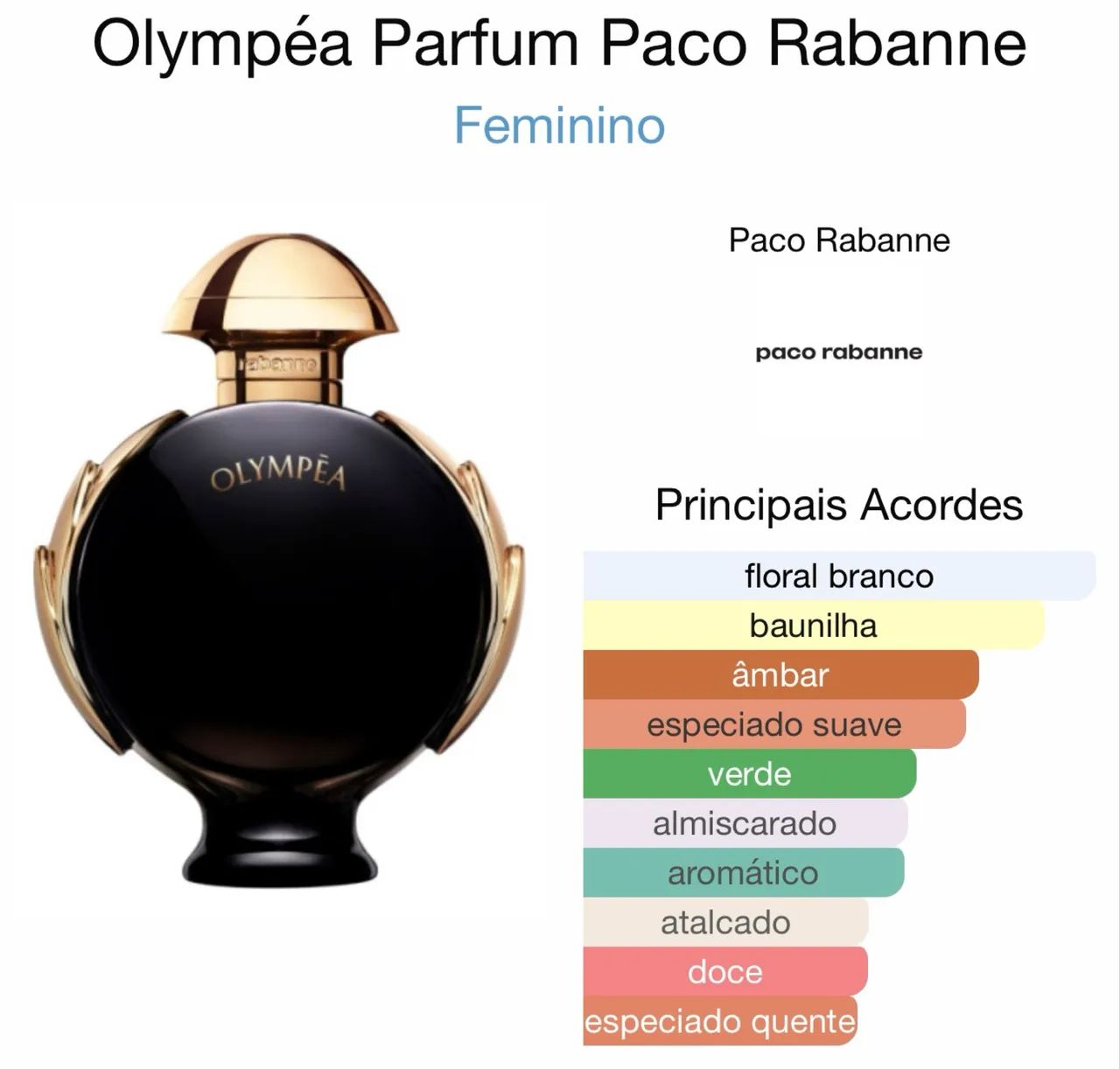 Perfume Olympea Paco Rabanne 80ml Tester - Foto 3