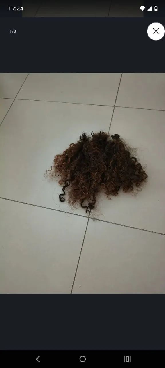Vendo cabelo cacheado humano 