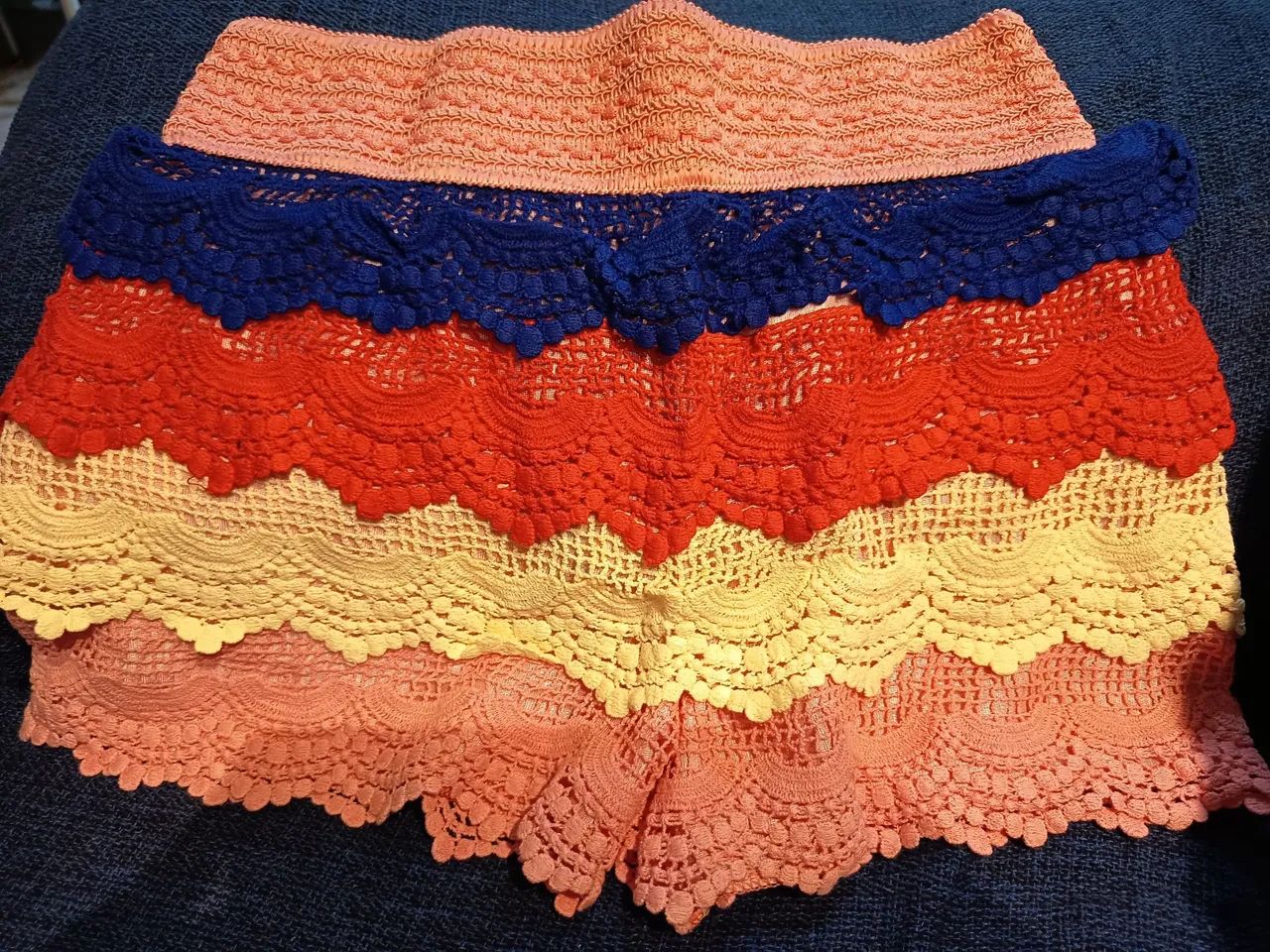 Shorts de renda moda praia - Foto 2