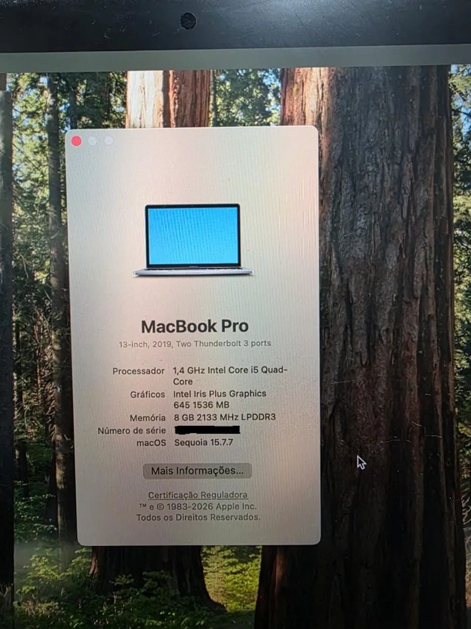 Macbook Pro 2019 Cinza Espacial Core i5 Com Touch Bar Impecável - Foto 3
