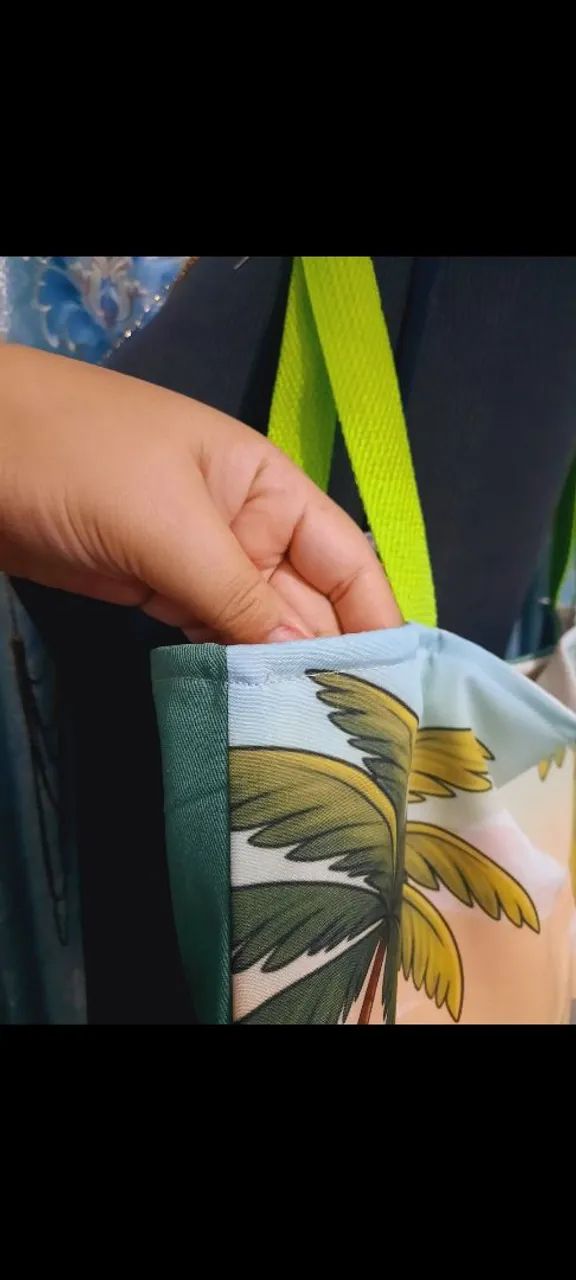 Bolsa Ecobag Artesanal grande , Capivaras - Foto 5