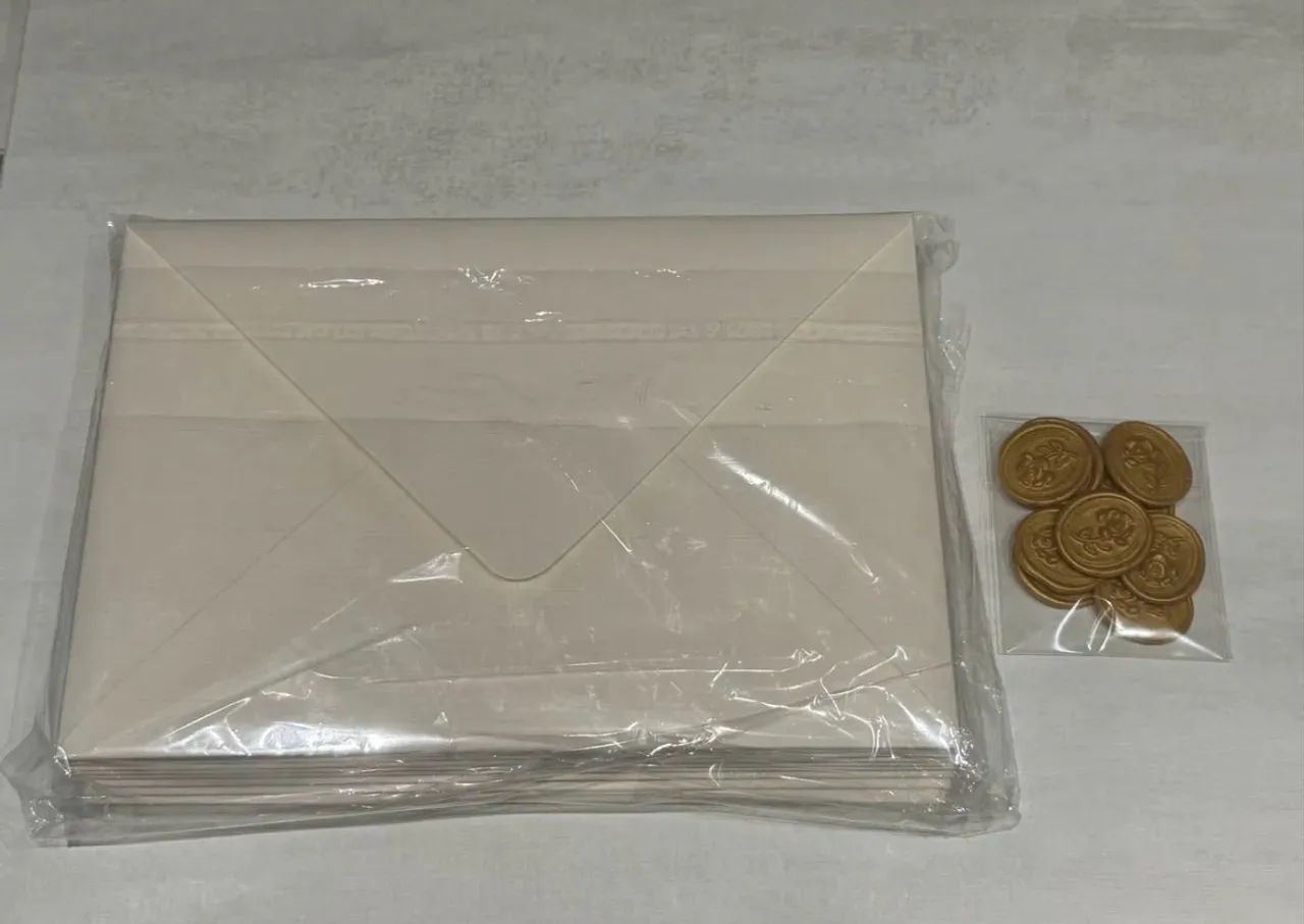 Kit Envelope Carta/ Convite + Lacre