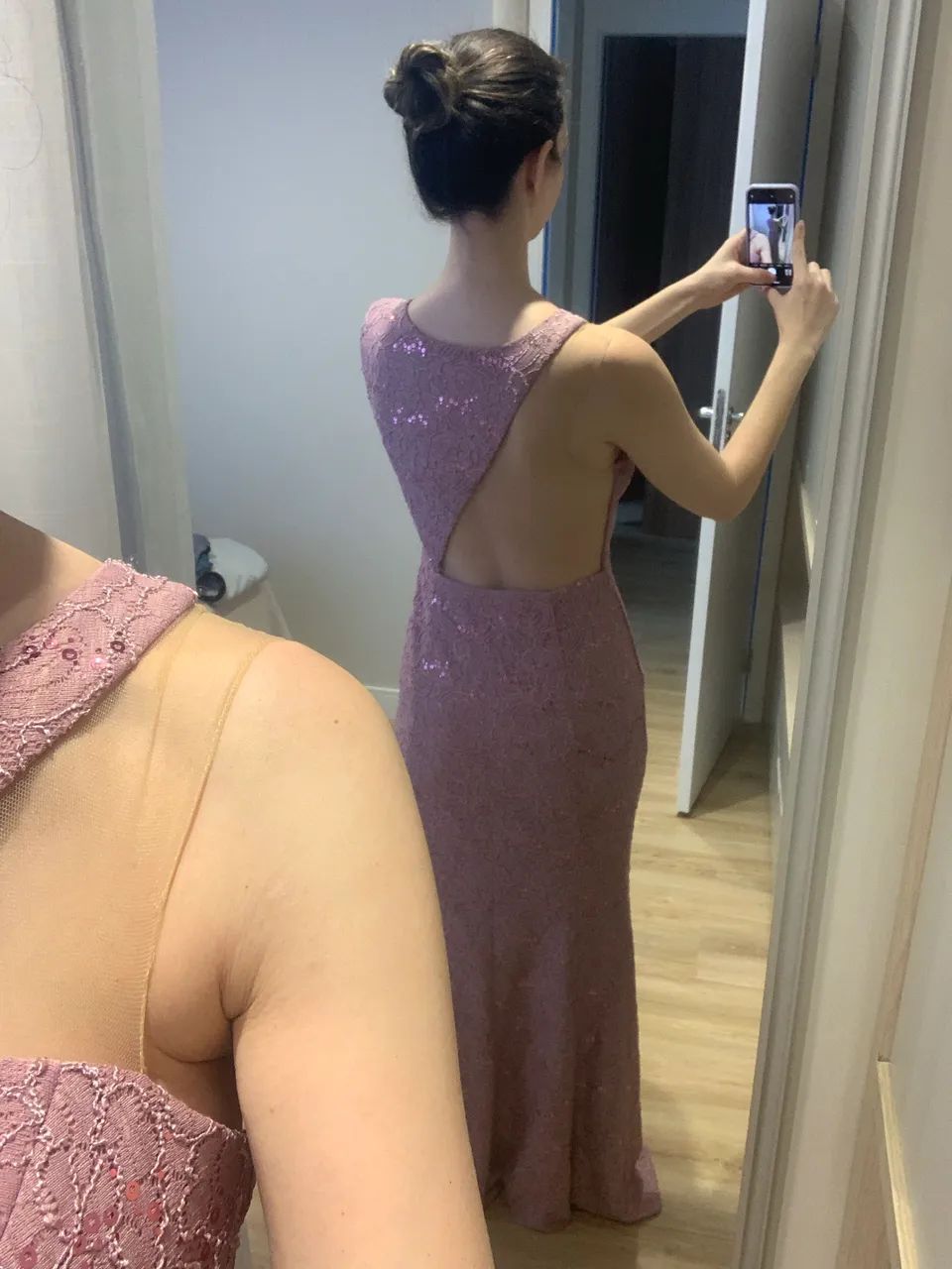 Vestido de madrinha na cor rose
