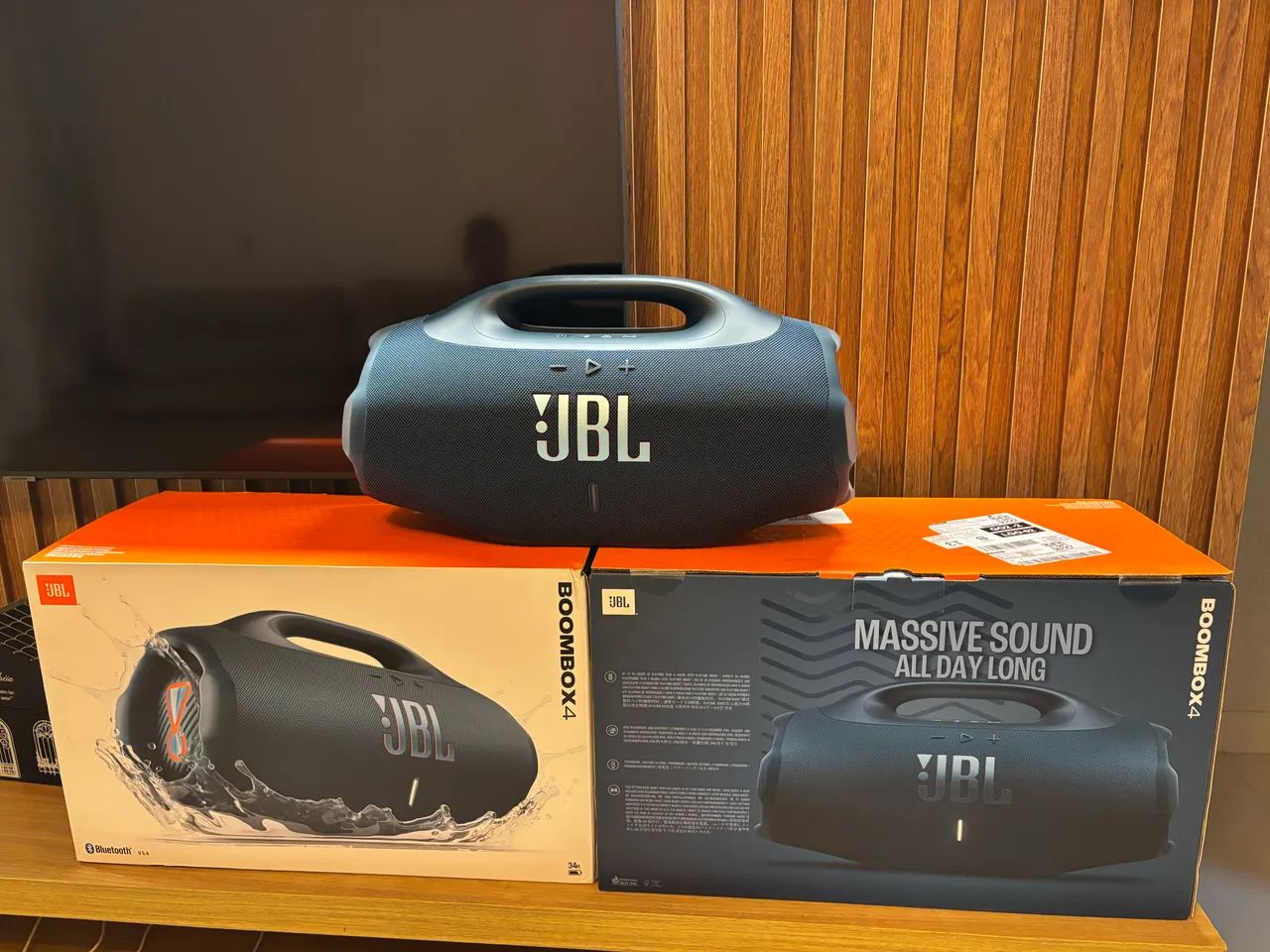 JBL BOOMBOX 4 ORIGINAL AZUL | NOVA E LACRADA 