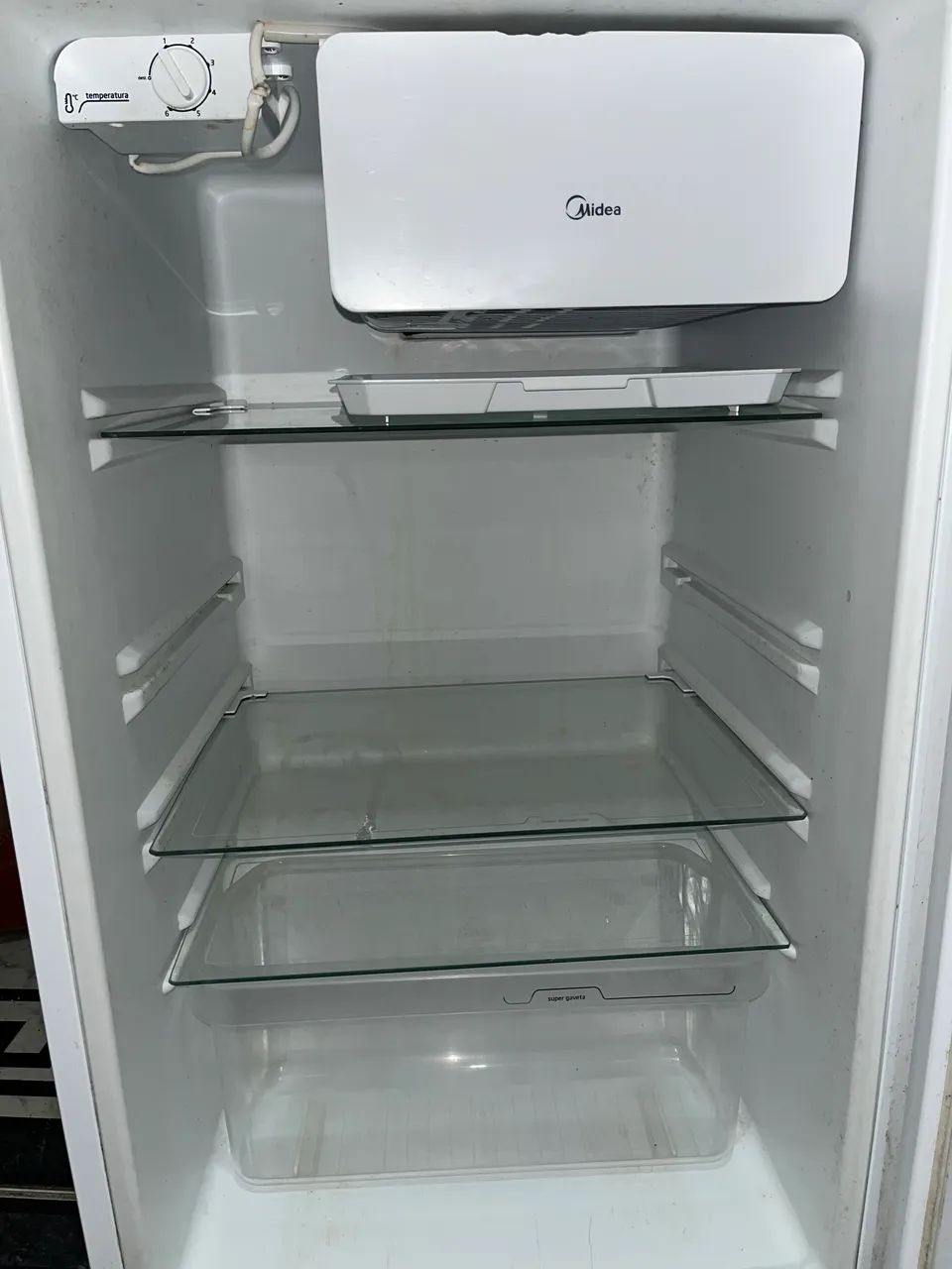 Frigobar Midea 124L Branco com Gaveta