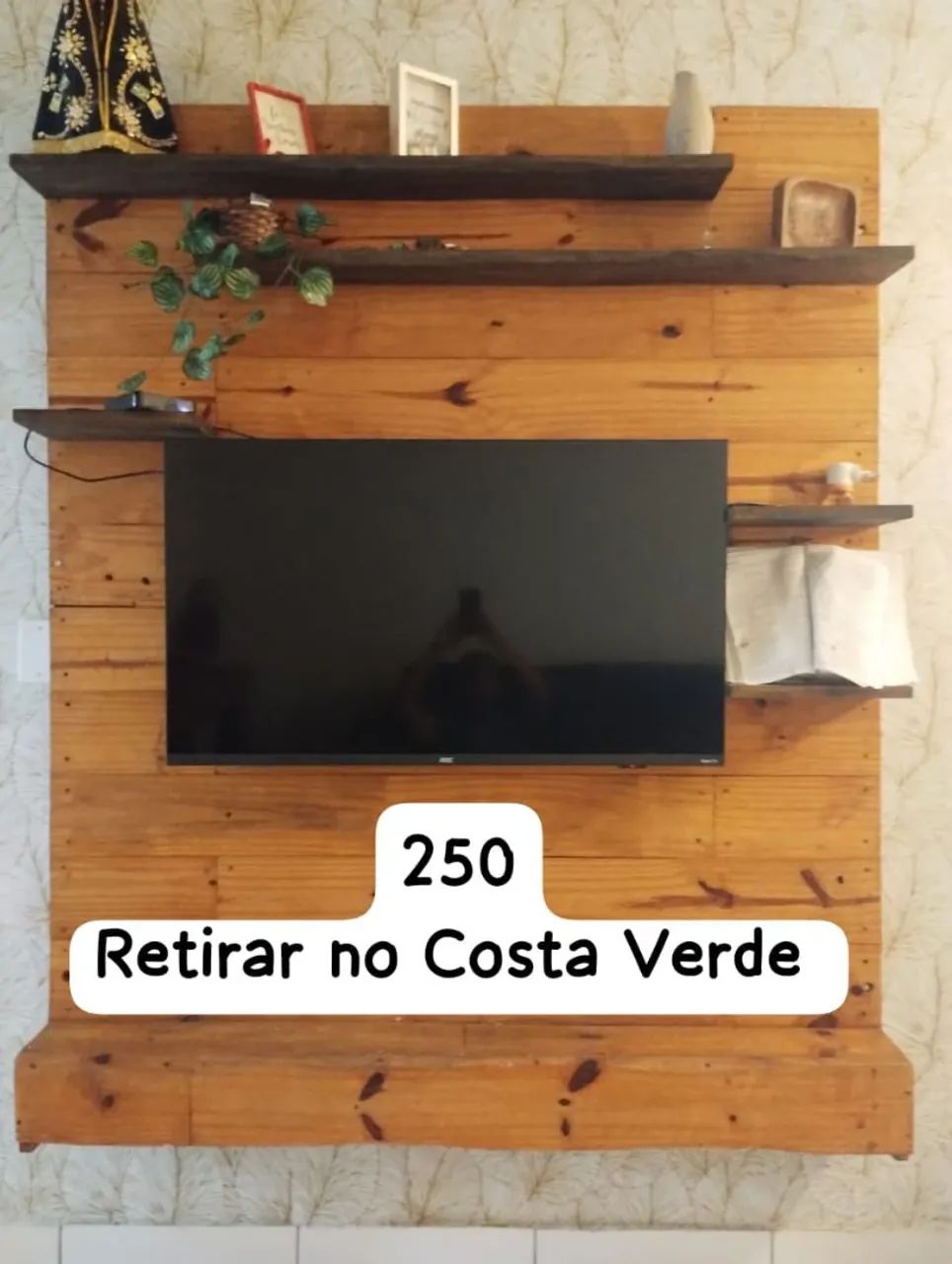 Painel para tv e bar com aparador